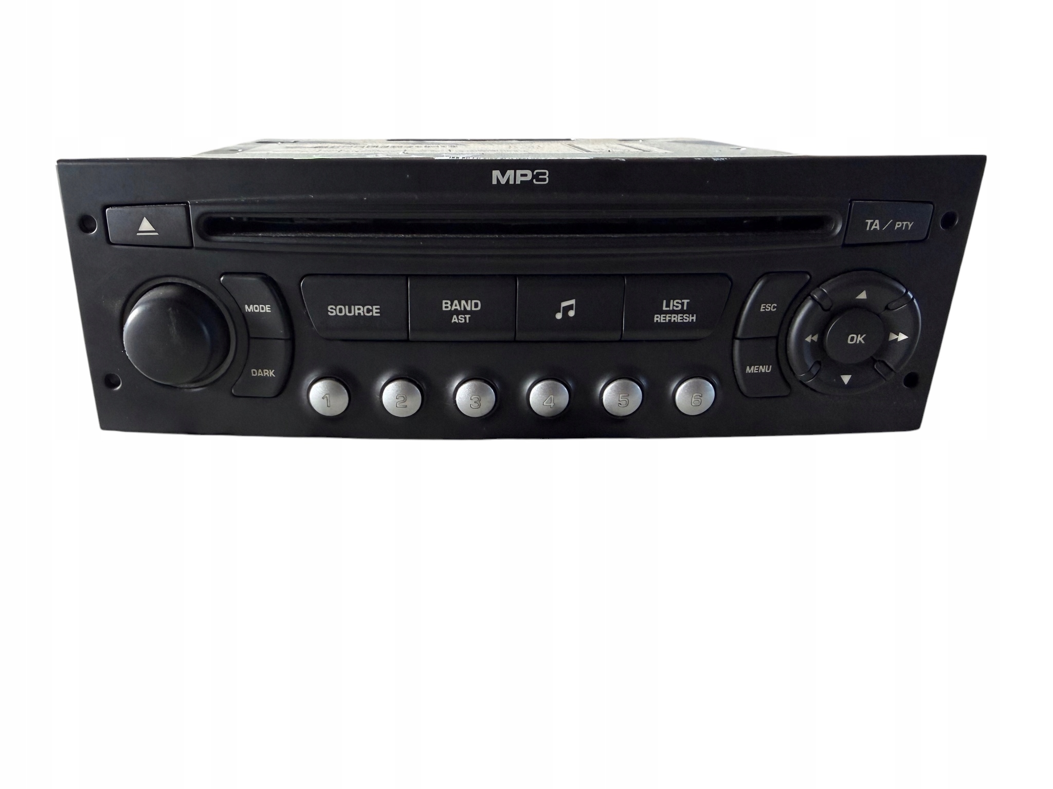 RADIO CD MP3 CITROEN C5 III X7 9666393877