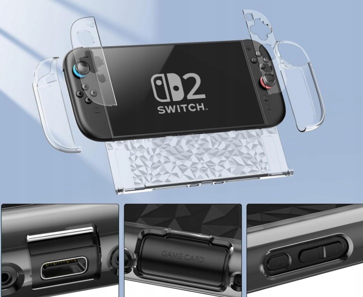 Etui ochronne do konsoli Nintendo Switch 2 etui ochronne z folią hartowaną