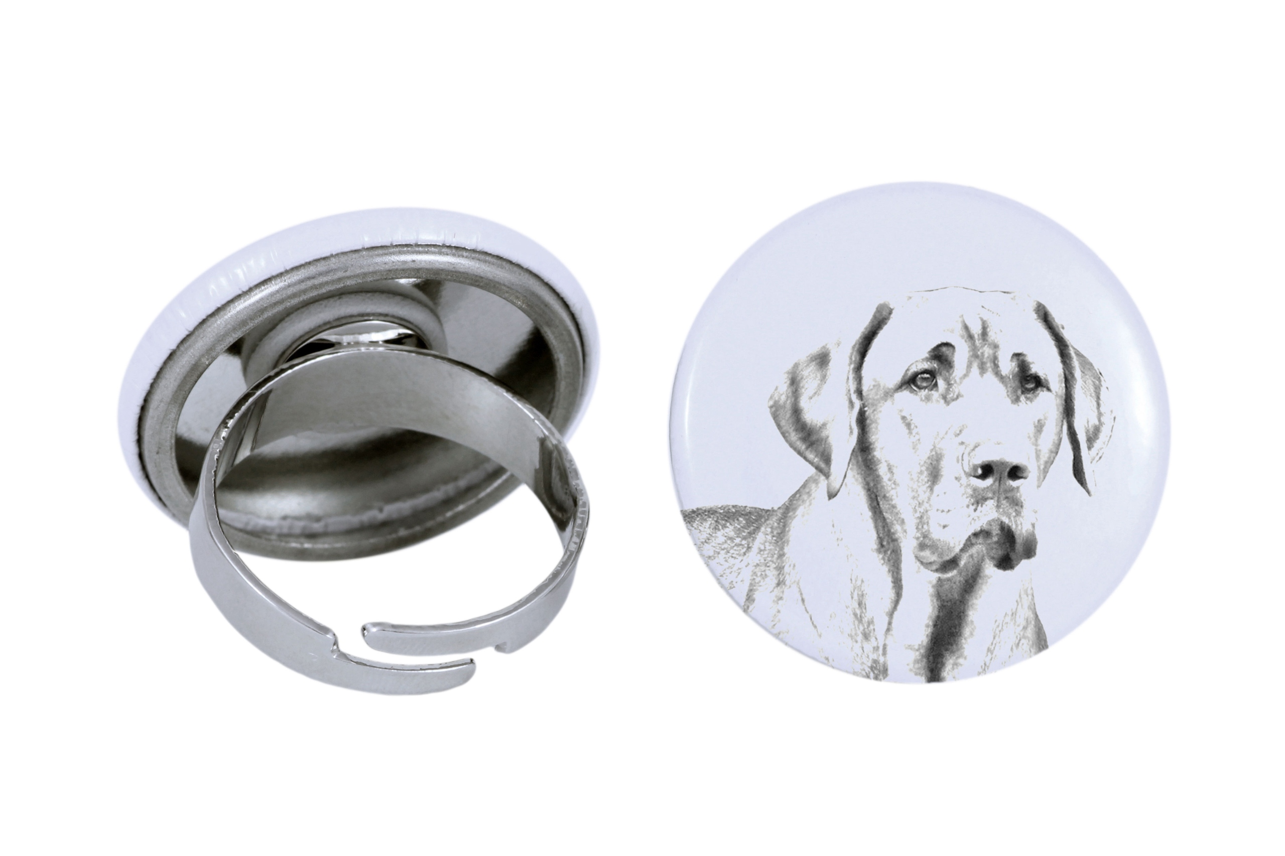 2x Černý a pálený coonhound dámské šperky s portrétem psa, ruční výroba