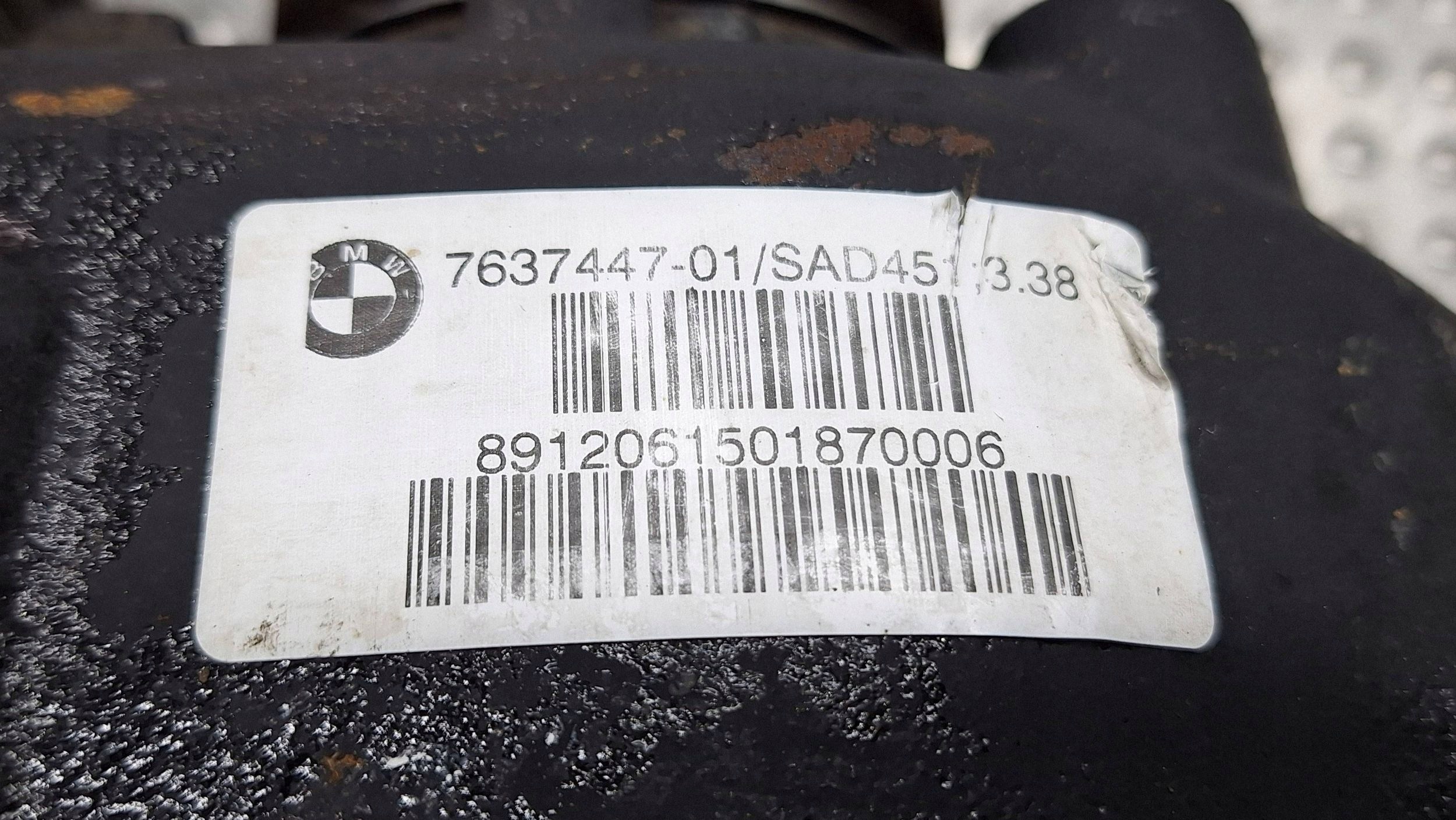 differential diff rear part 3.38 7637447 BMW X1 E84