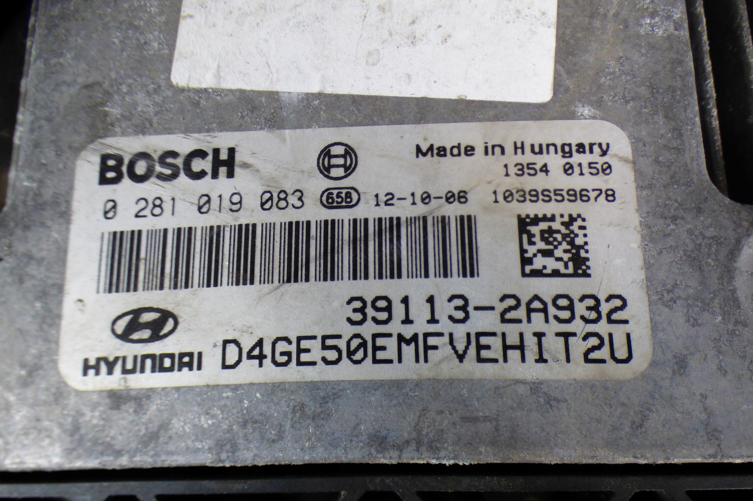 computer control unit of the engine st.BDB 100%OK 39113-2A932 HYUNDAI i30 II 1.6CRDI