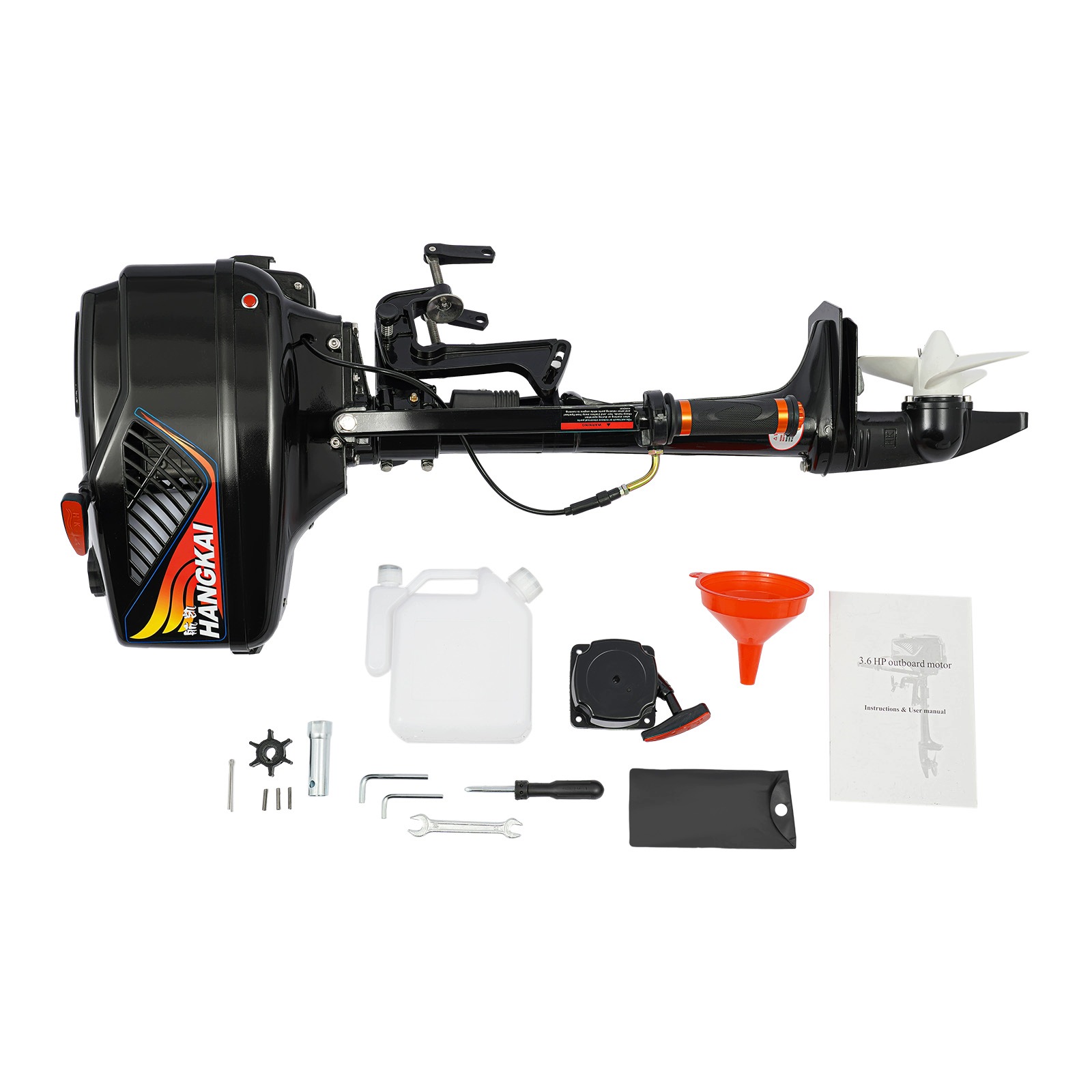 3,6HP Benzínový Lodní Motor Částečně Vzduchem A Vodou Chlazený, 2-TAKTNÍ