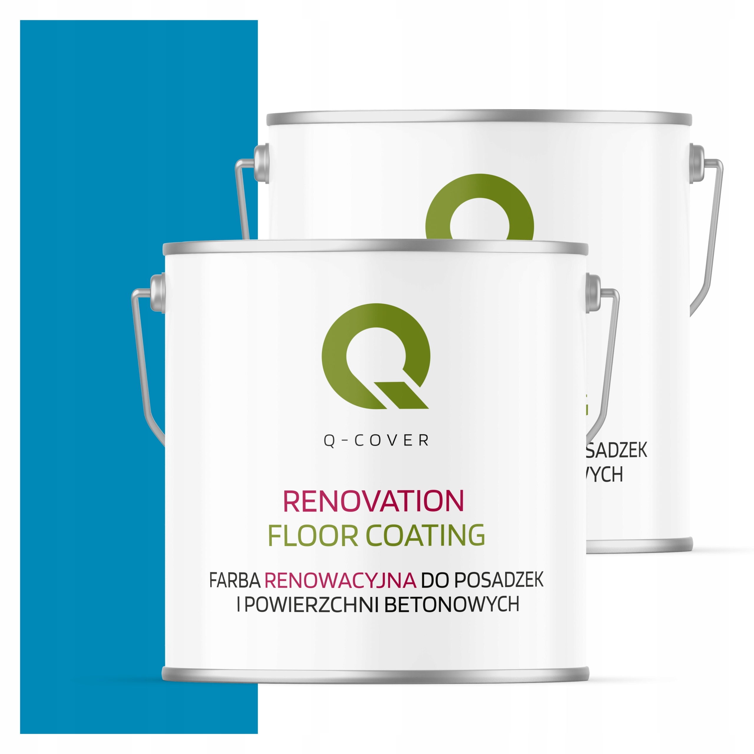 Ochranná farba na podlahy Renovačná modrá Svetlá 5012 Polomatná 5L