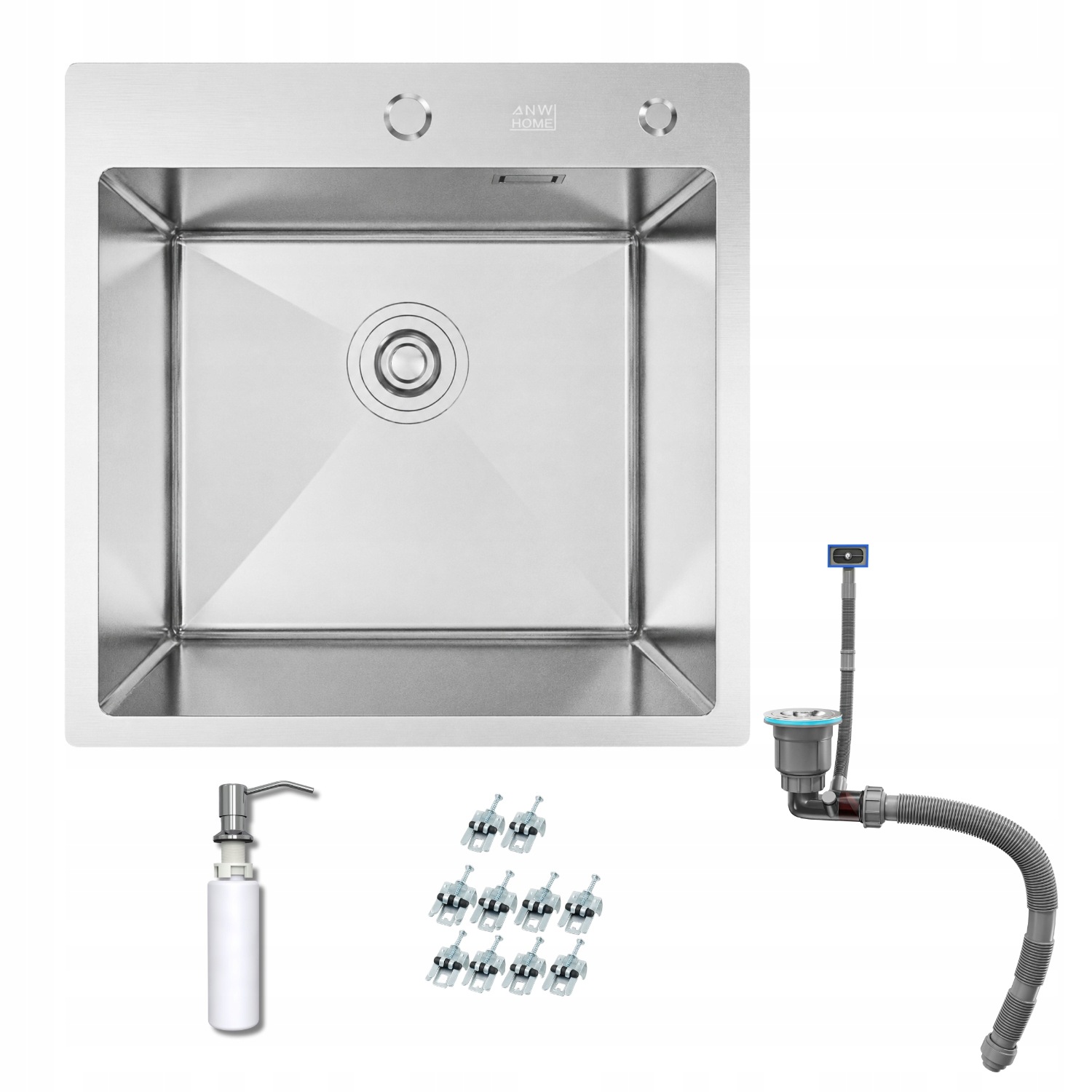 Kuchynský Drez 48X45 CM Inox Jednokomorový Satén