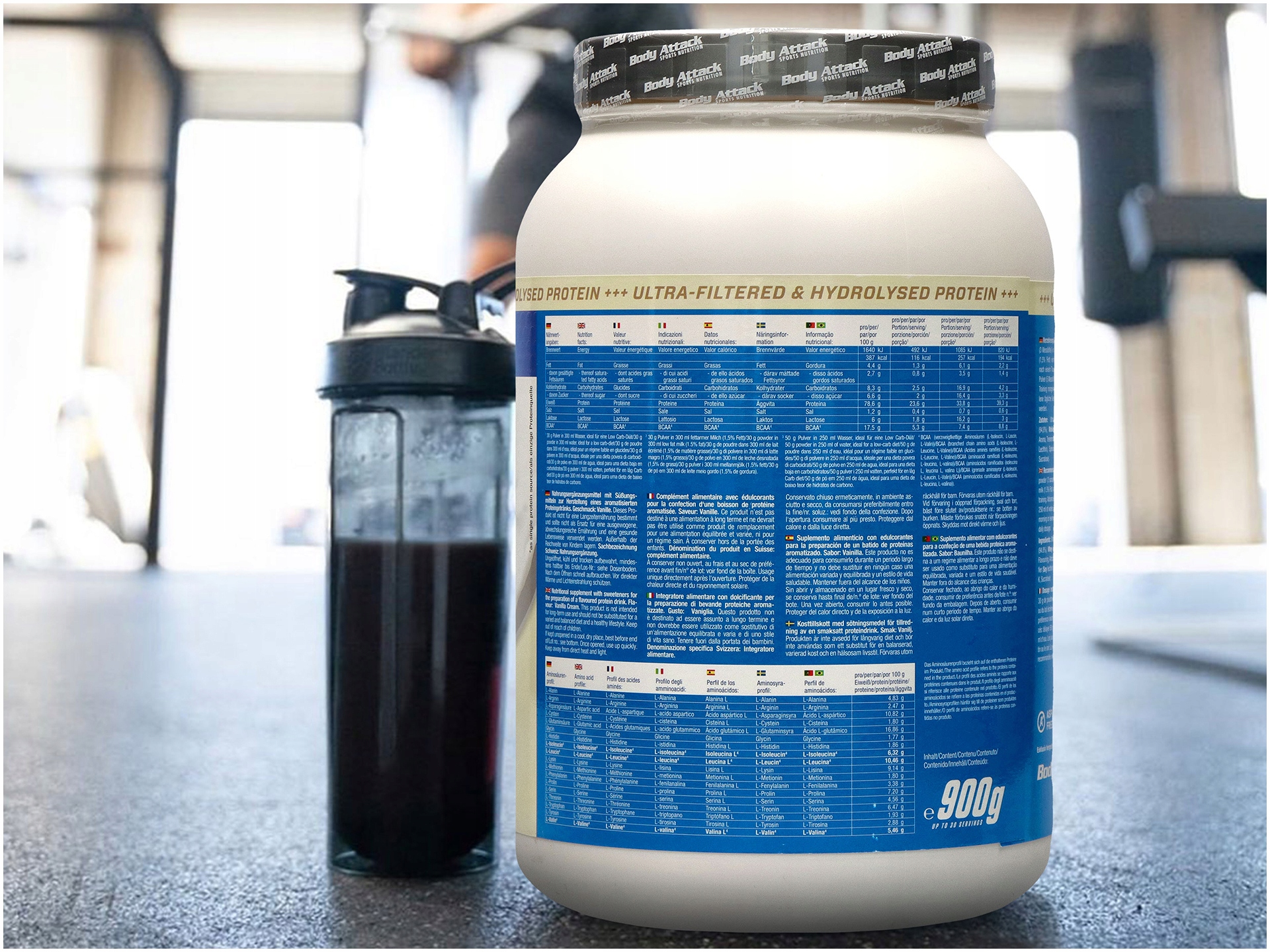 BODY ATTACK 100% Whey Protein 900g Odżywka Białkowa WPC Optipep BCAA — 4