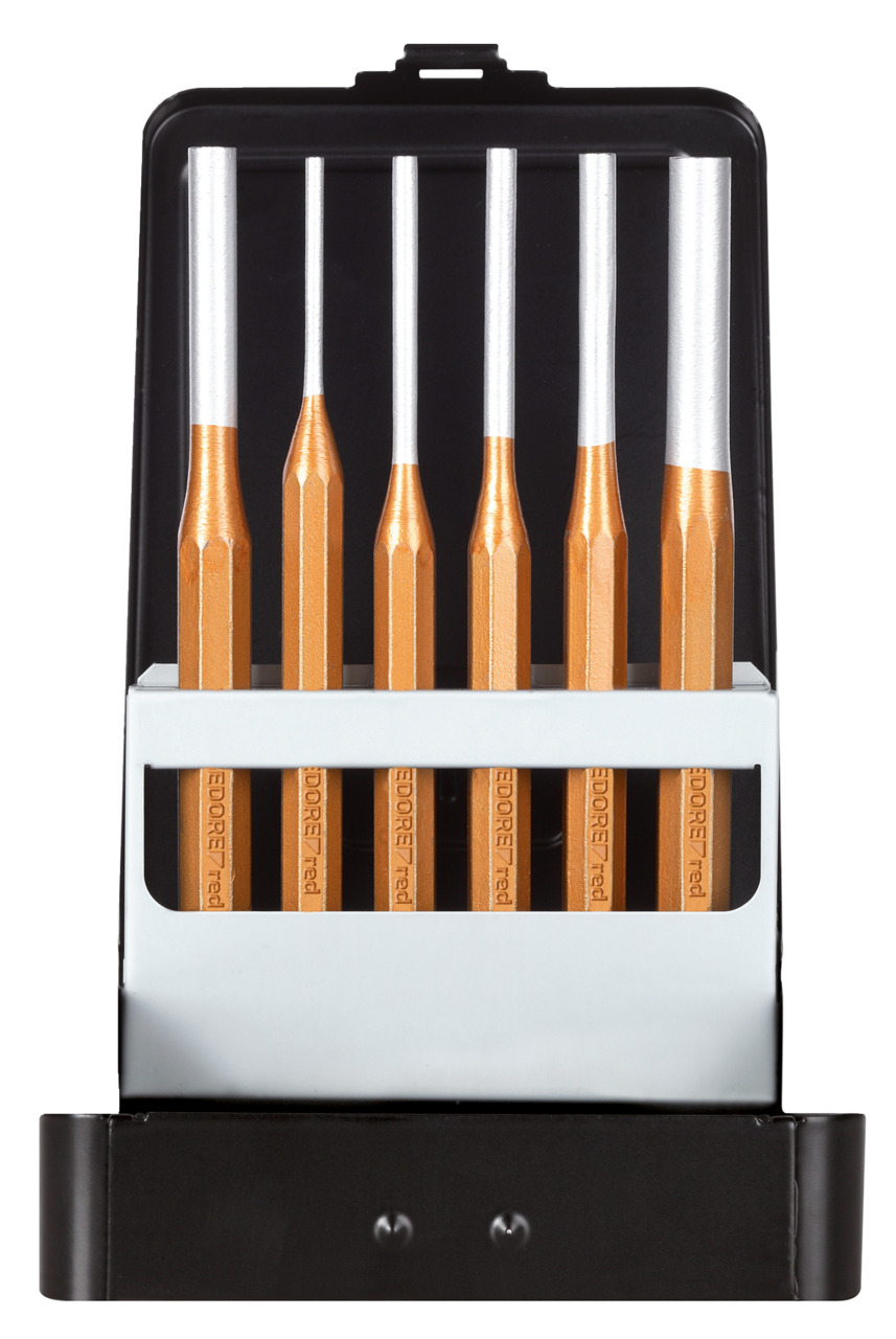 Sada vyrážečů 3-10 mm v kovové kazetě 6 Ks. Gedore