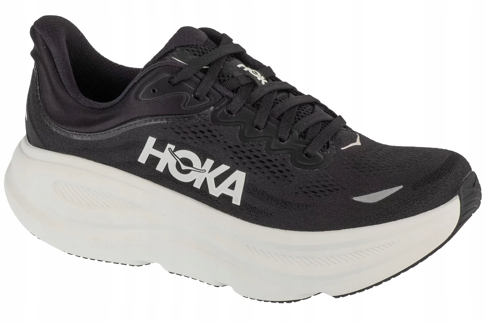Pánské běžecké boty Hoka Bondi 9 1162011-BWHT černé tréninkové 42