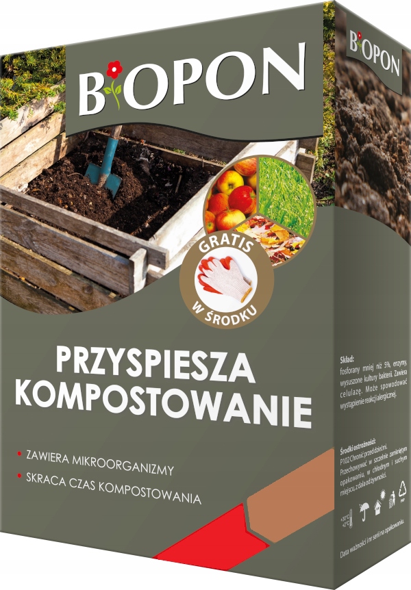 

Biopon Komposter przyspiesza kompostowanie 3kg