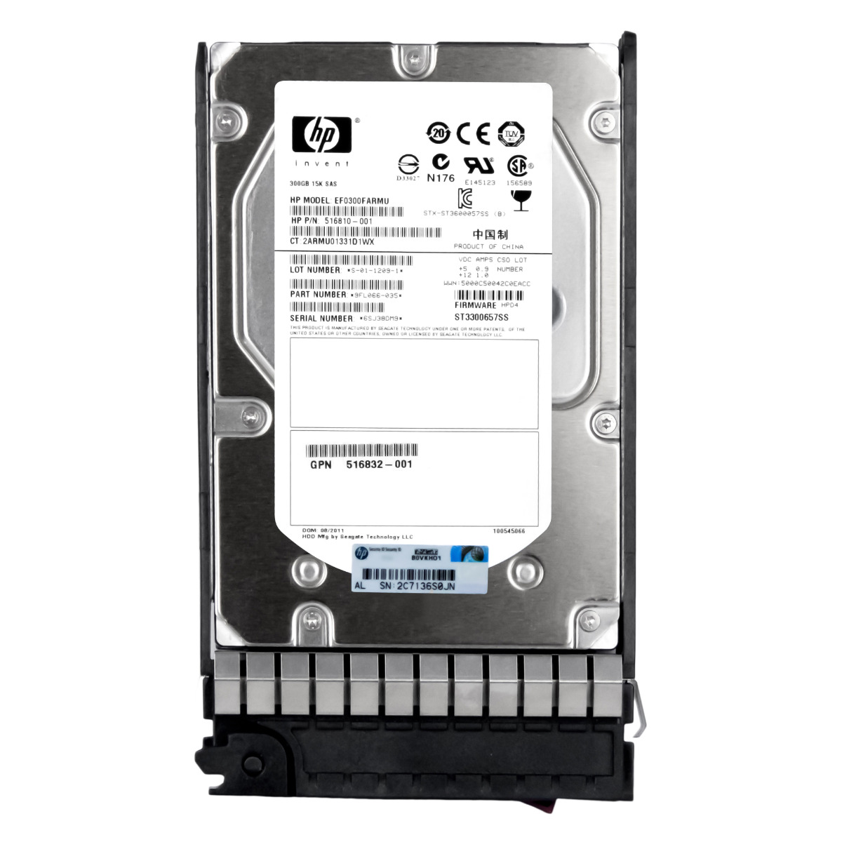 Hp 516810-001 300GB 15K 16MB SAS-2 3.5 EF0300FARMU