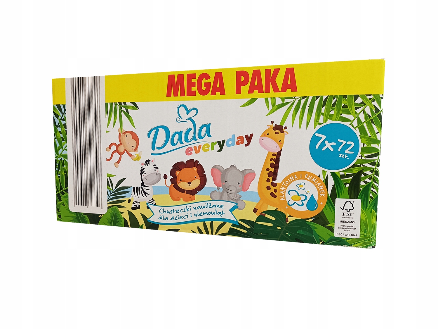 CHUSTECZKI NAWILŻANE DADA EVERYDAY 504szt 7x72 Marka bez marki