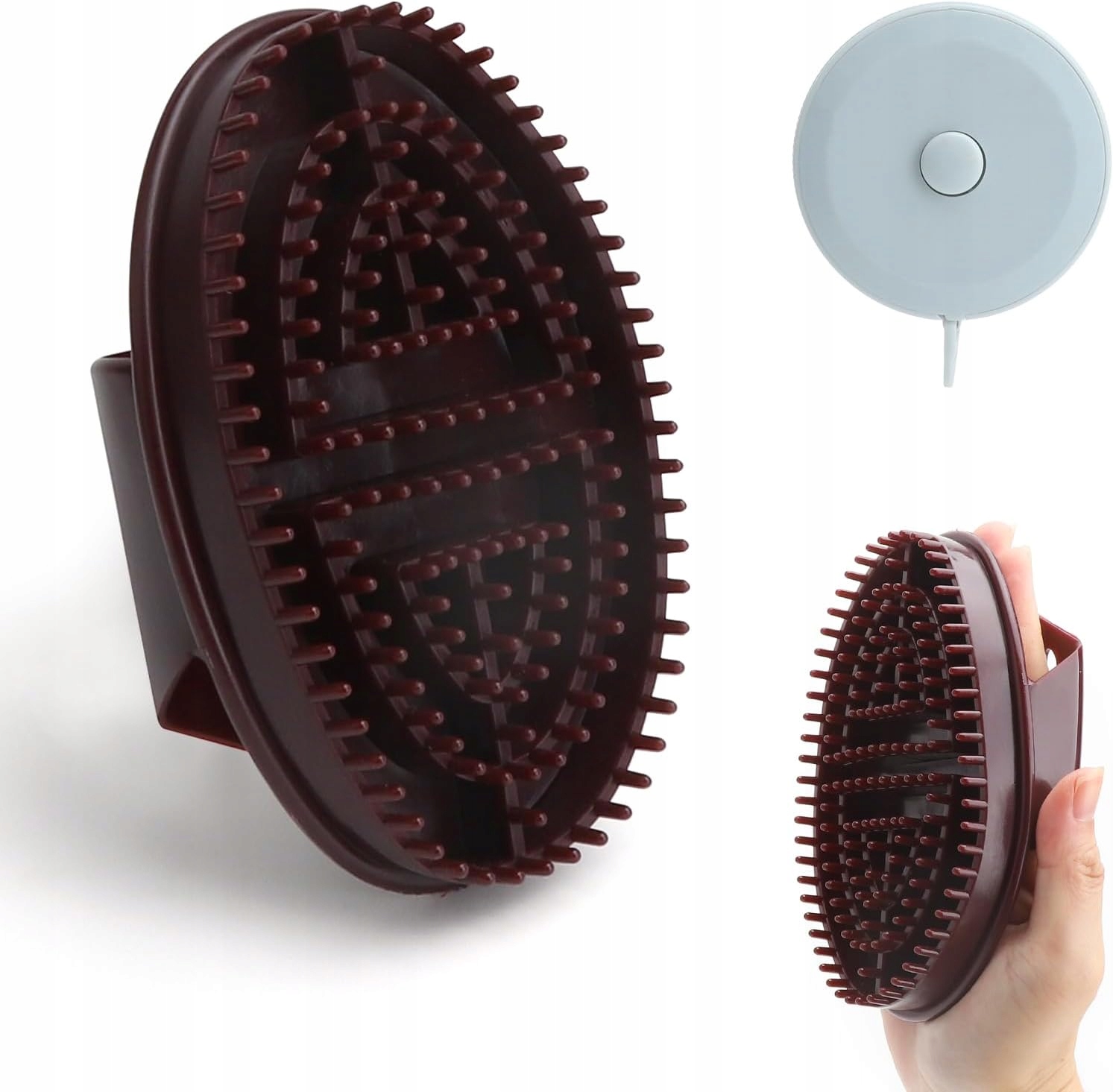 Masážní Kartáč Na Tělo Gua Sha Meridián Hnědý