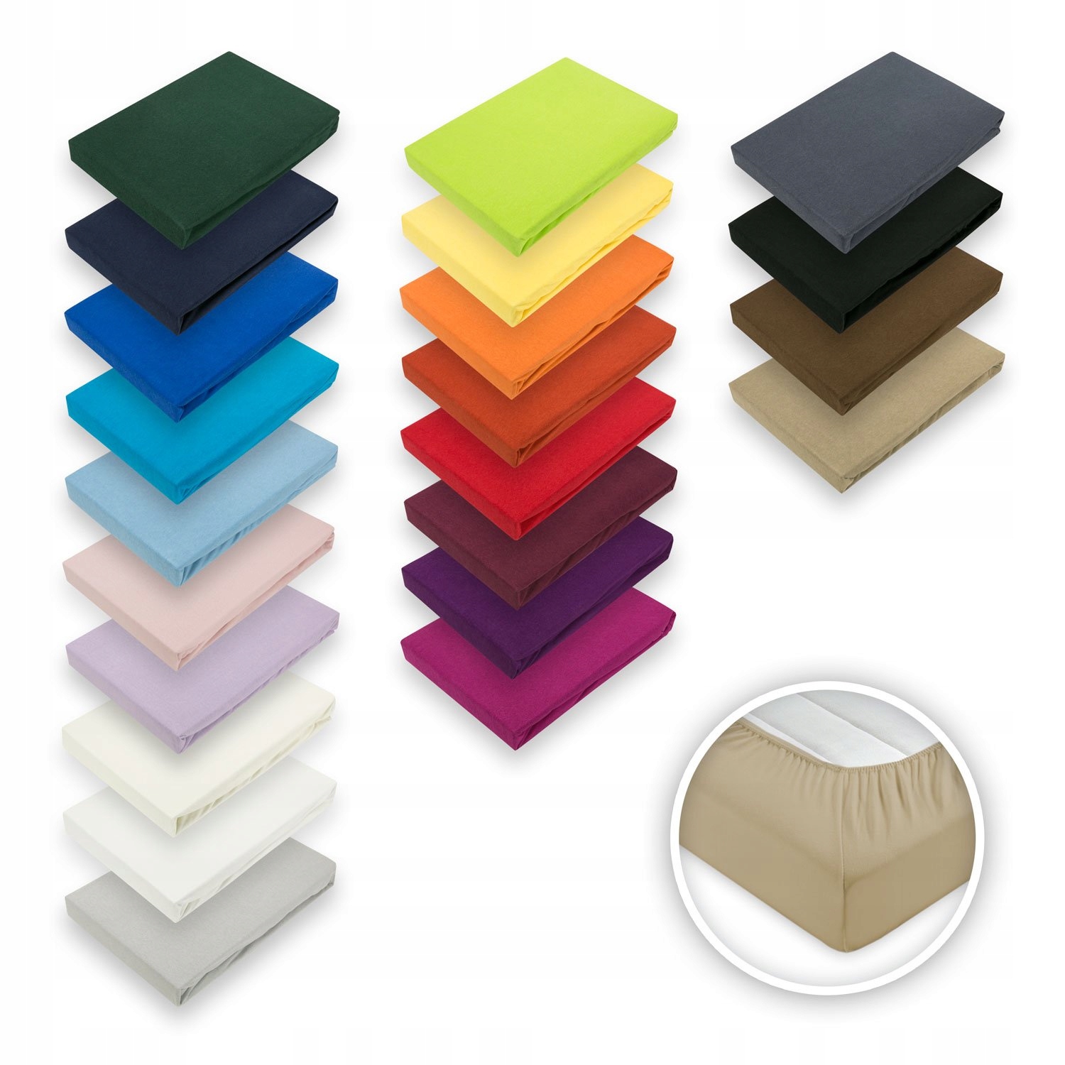 PRZEŚCIERADŁO JERSEY Z GUMKĄ 90X160 PUDROWY RÓŻ Marka Kam-Pol