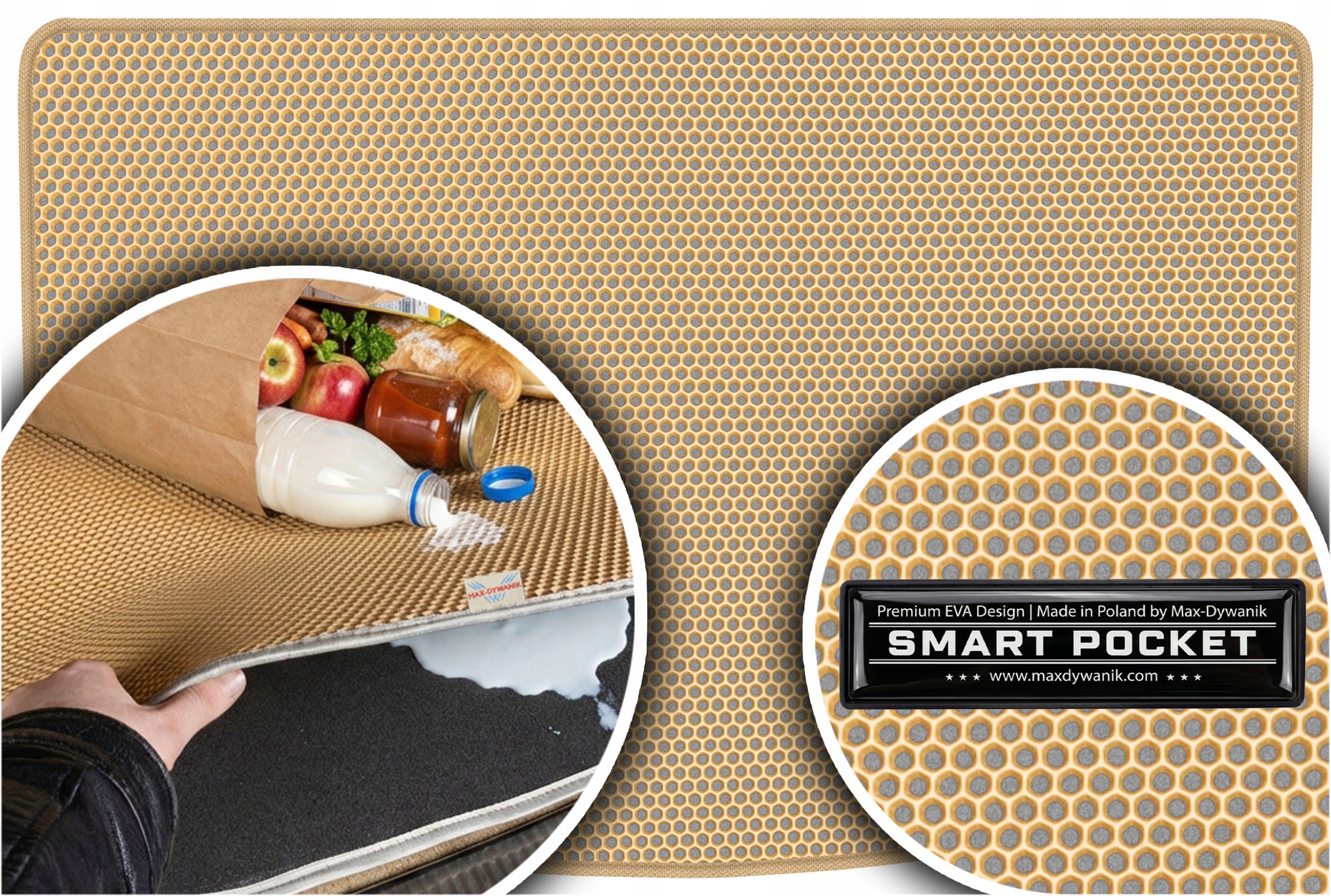 Lancia Musa Minivan 2004-2012 Vložka do kufru Eva Smart Pocket Béžová