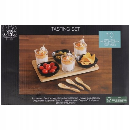 Bambusowy zestaw do przystawek 10 elementów Kod producenta 3006476