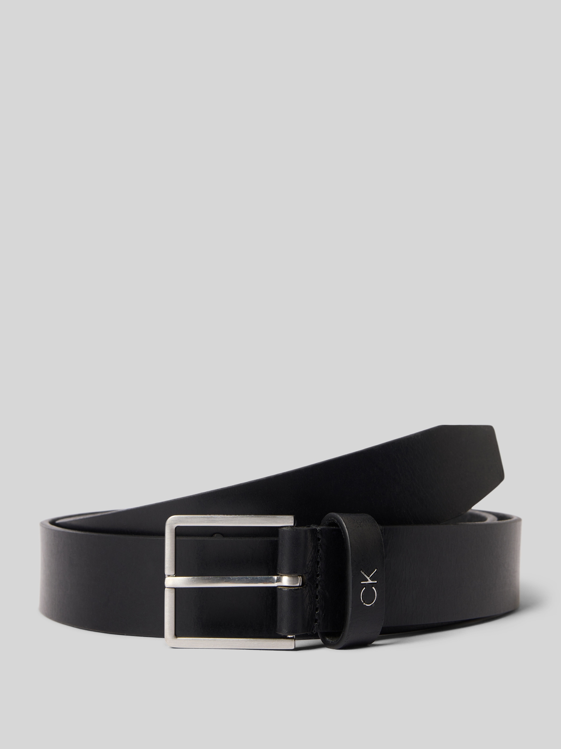 Calvin Klein Pásek Černý Elegantní Kůže 100 7AA