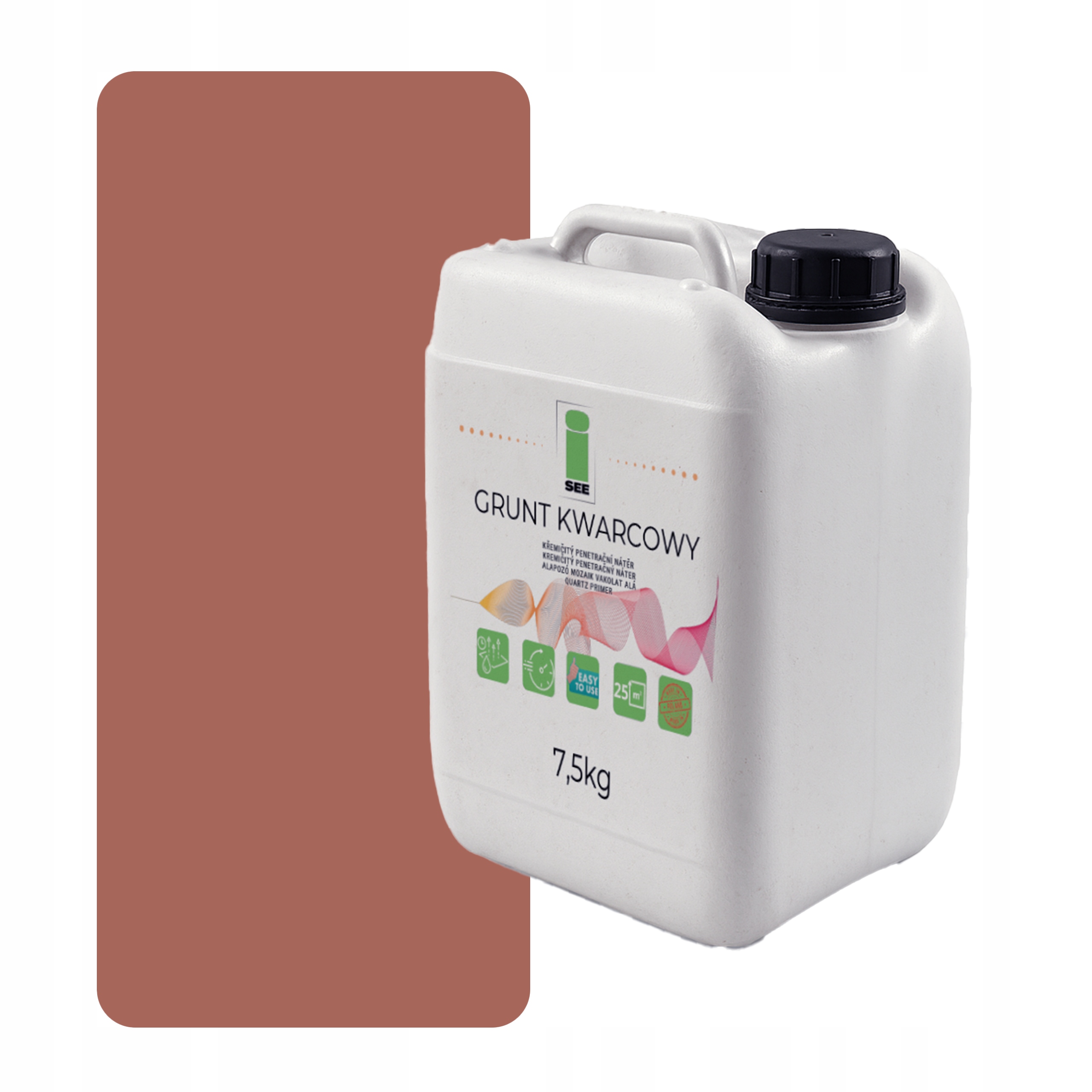 Křemenná Zemina Pod Silikonovou Omítku 7,5 Kg Lososová Tmavá F324