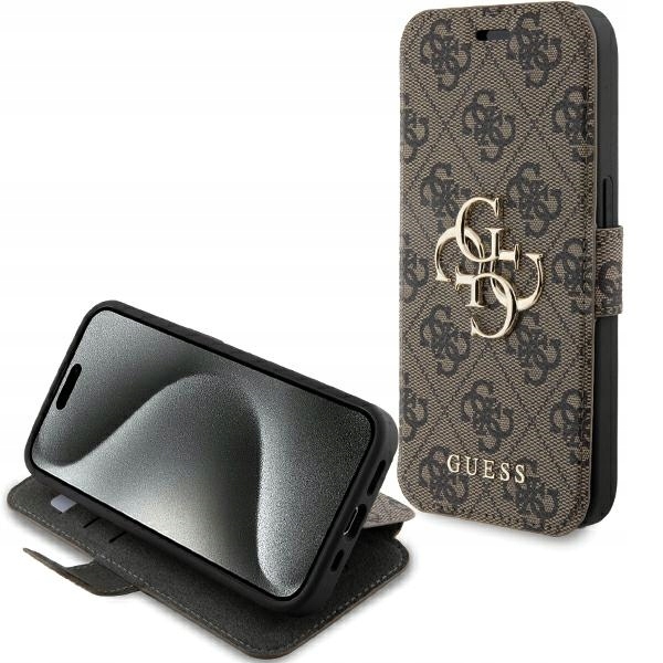 kryt Guess 4G Book pouzdro pro iPhone 15 obal