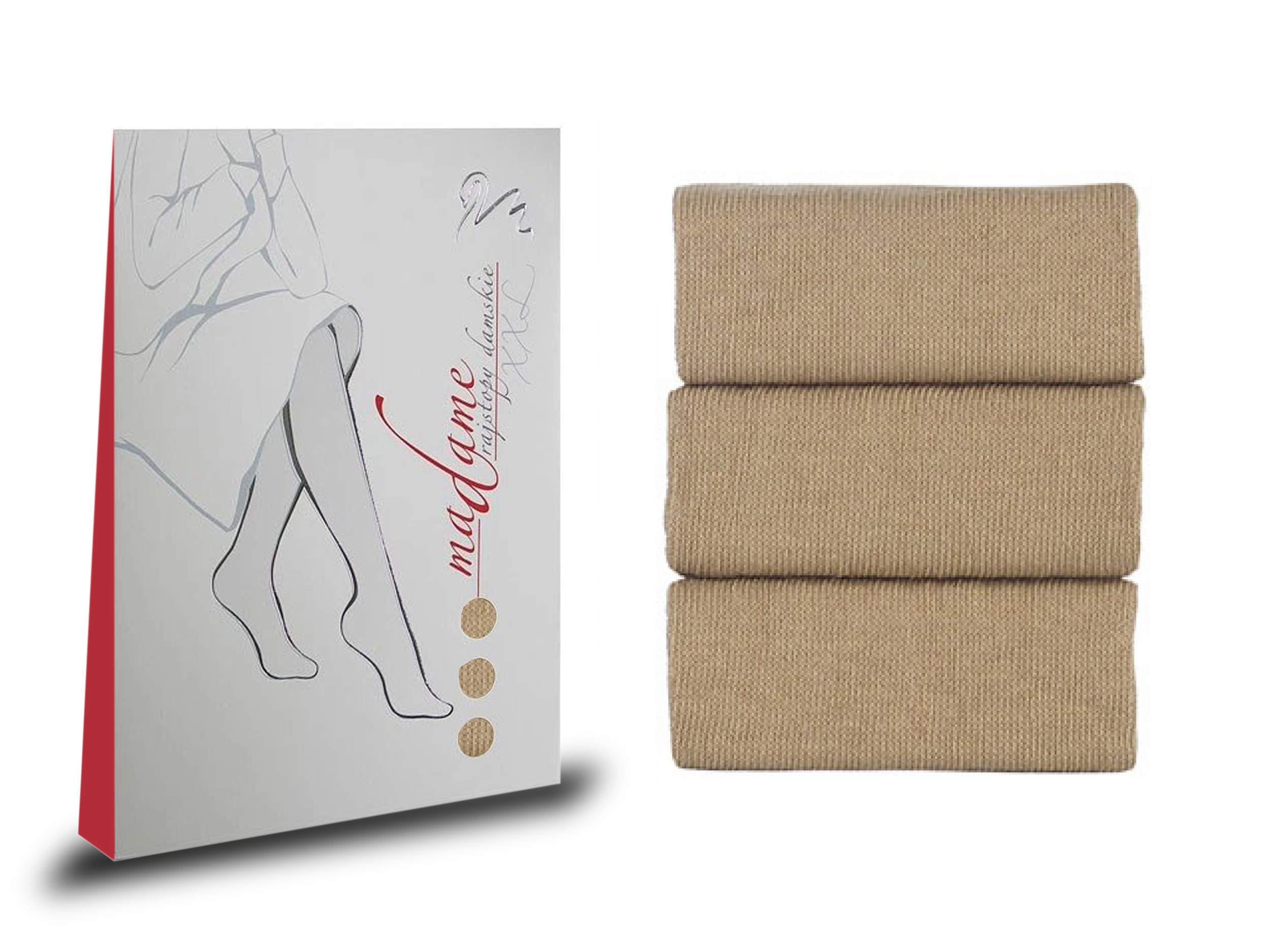 

Bawełniane rajstopy Wola Madame, beige 81, XXL/M