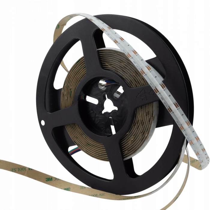 Led pásek Cob 15W/m 450LED/m 12V Vícebarevný Rgb IP20 Role 5 m