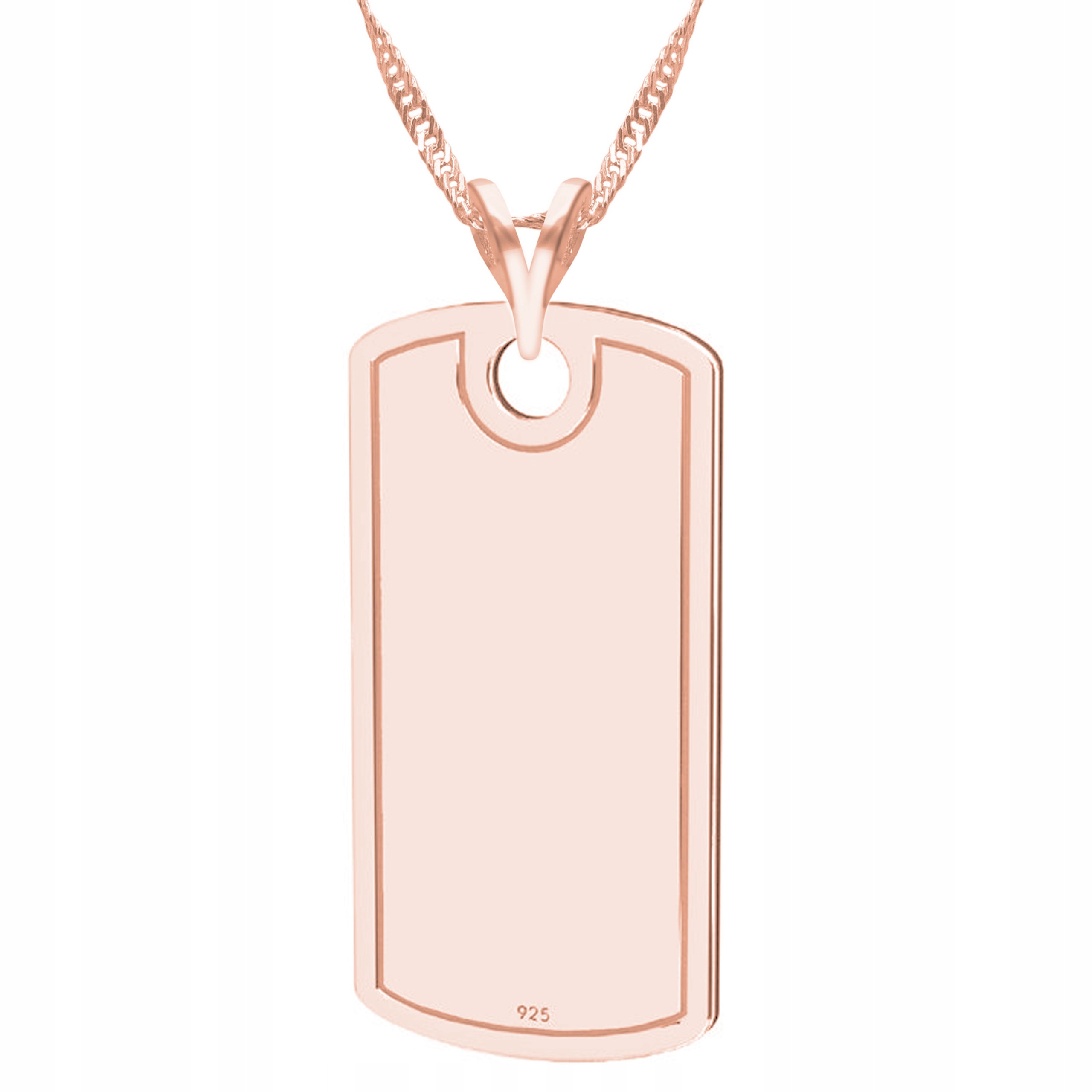 Pozlacený náhrdelník s nesmrtelným plechem Přívěsek Stříbro 925