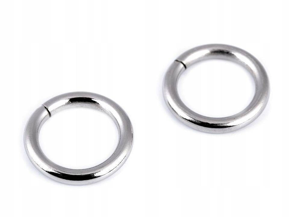 Kółko metalowe kaletnicze 15 mm nikiel 2szt.