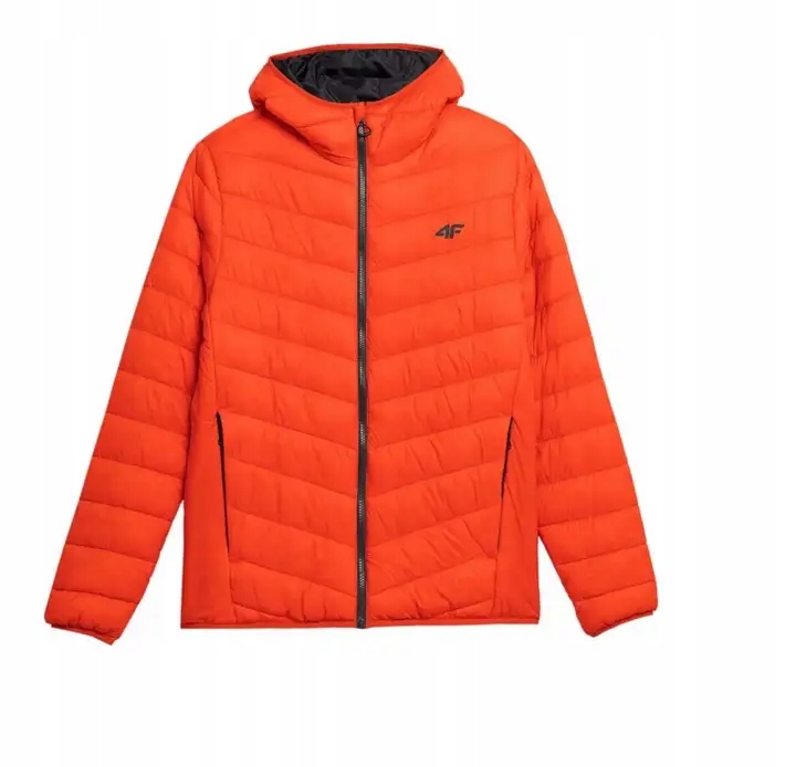 Pánská péřová přechodová bunda s kapucí 4F