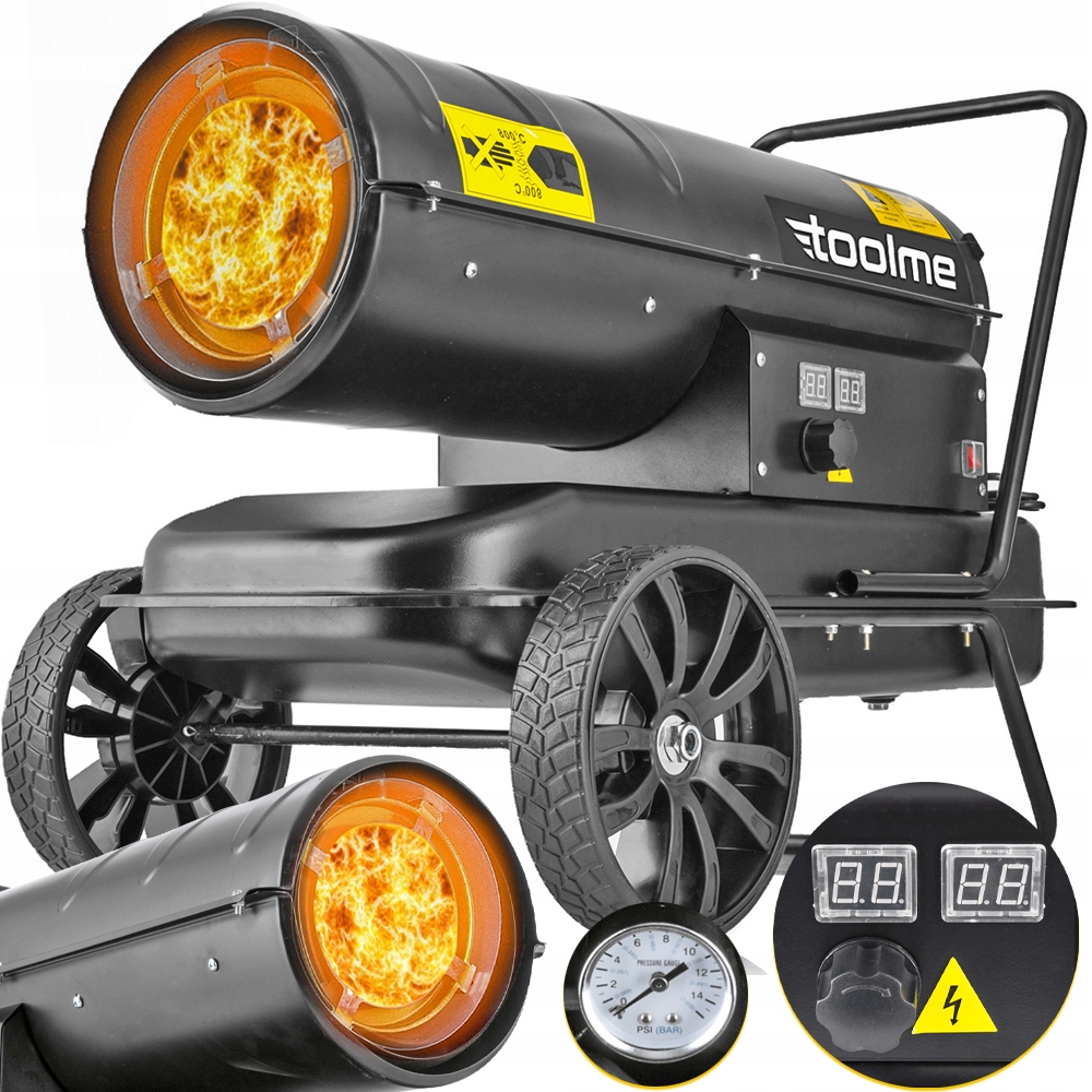 Naftové Topidlo On 35 kW Spalovací Dmychadlo Termostat Kola Toolme TM186