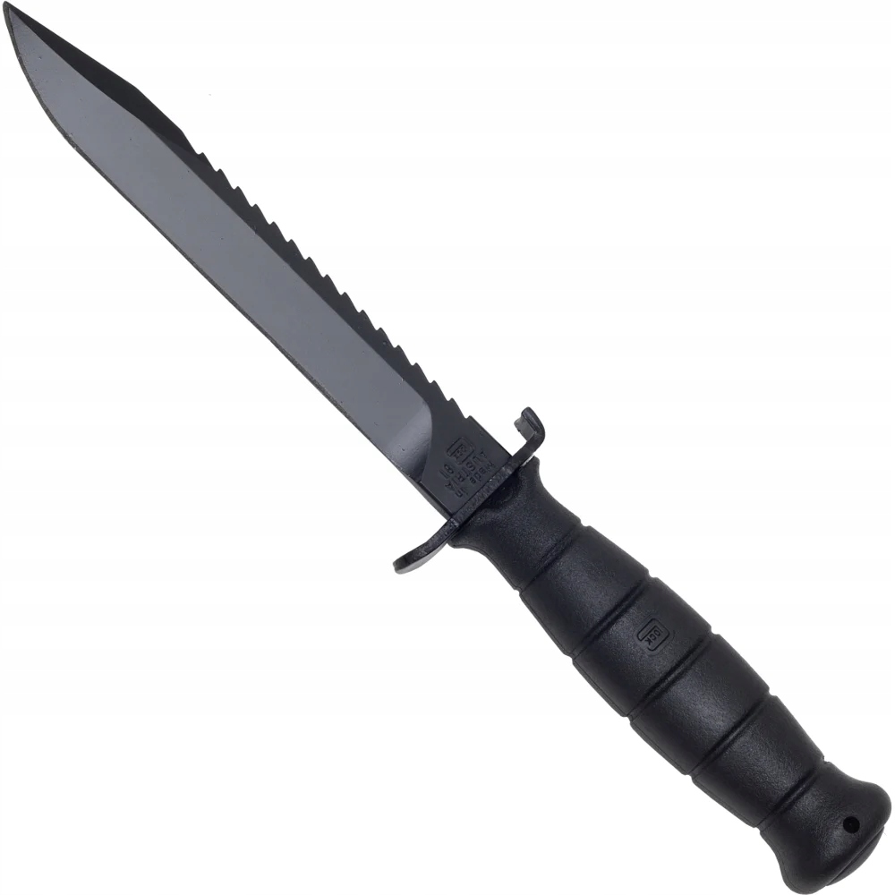 Glock FM81 Nóż survivalowy Black piła, 16,5 cm, kolor czarny