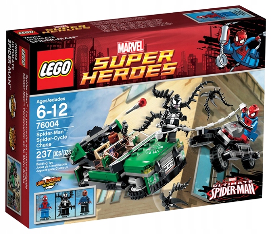 Nowy Zestaw Lego Heroes 76004 Spider Cycle Chase