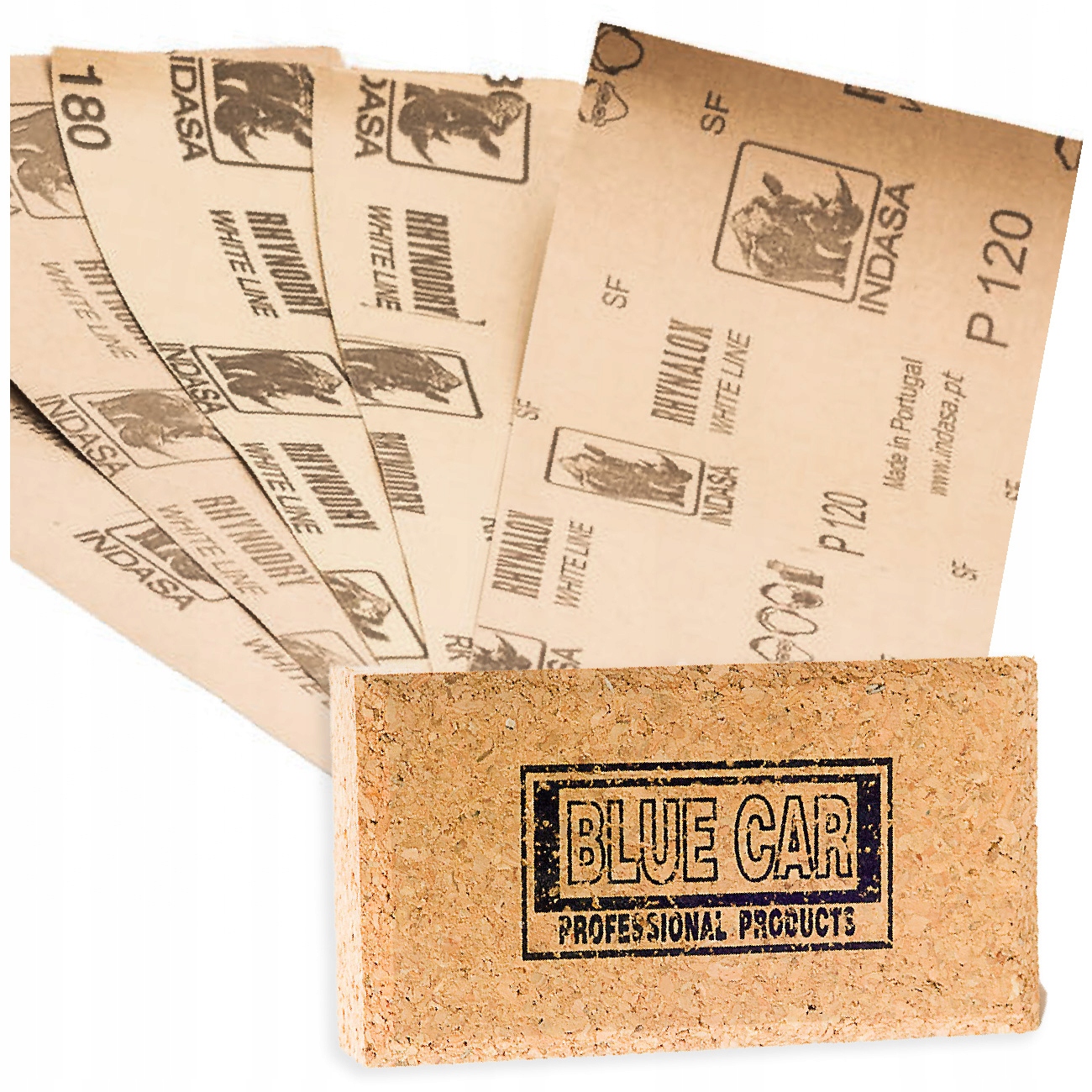 Papiery Ścierne do Szlifowania Szpachlówki Klocek Szlifierski Zestaw