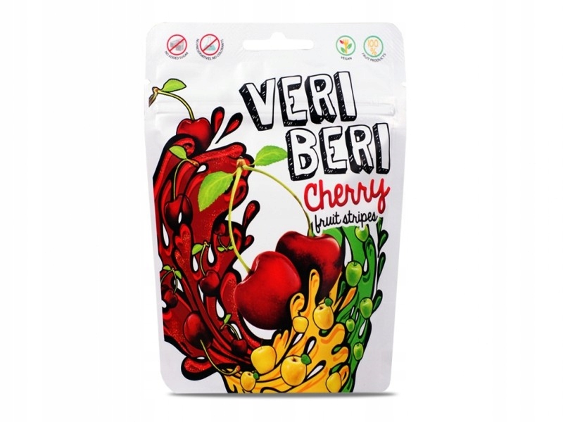 Bezglutenowe żelki wiśniowe VERI BERI 50g — 5