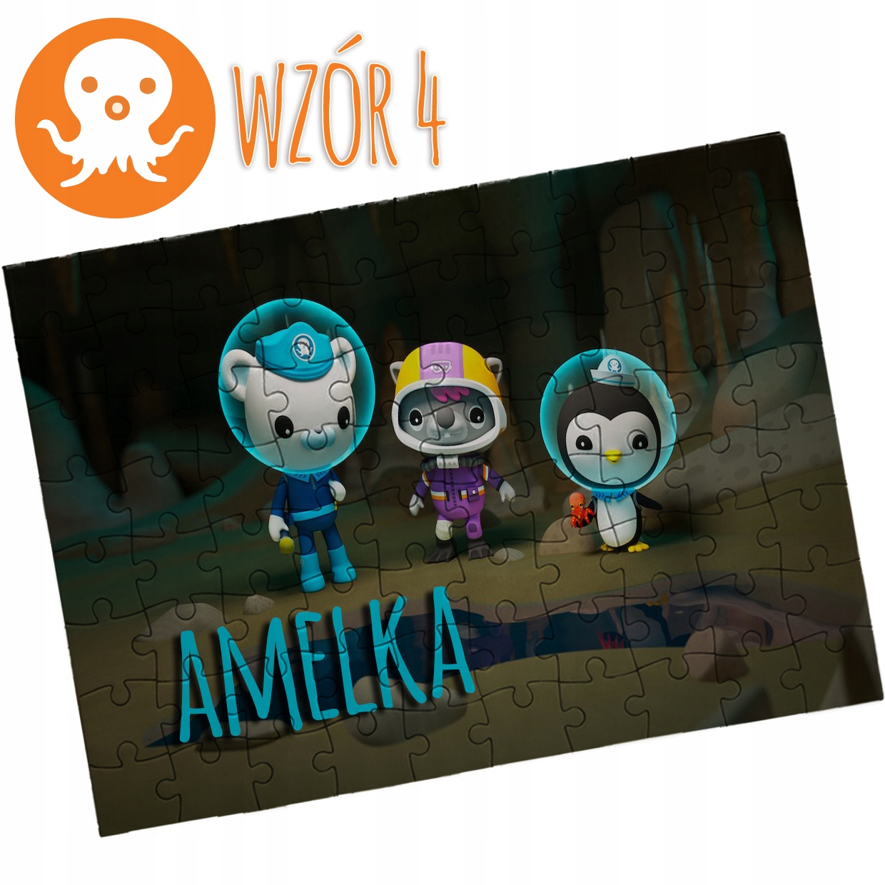 PUZZLE OKTONAUCI DLA DZIECI 80 ELEMENTY Wiek dziecka 6 lat +