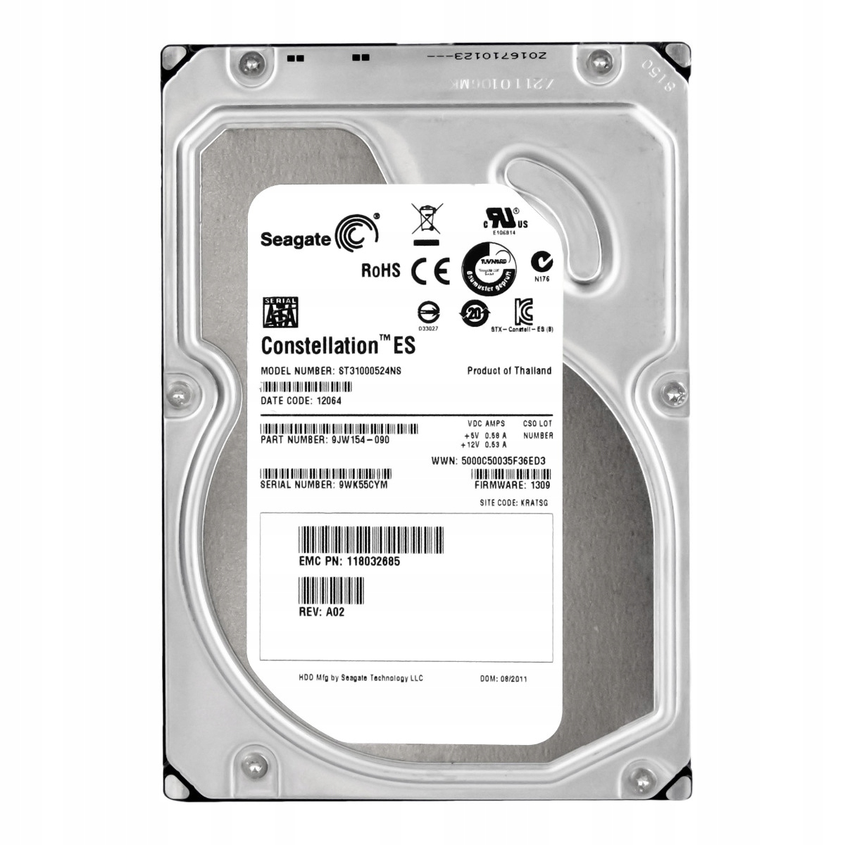 Emc 118032685 1TB Sata II 7.2K 32MB 3.5'' ST31000524NS