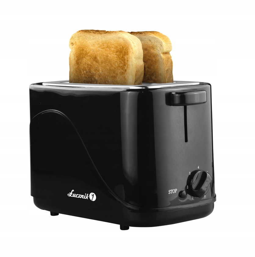 Toster opiekacz do kanapek Łucznik TS-50B czarny 700W na dwie kromki