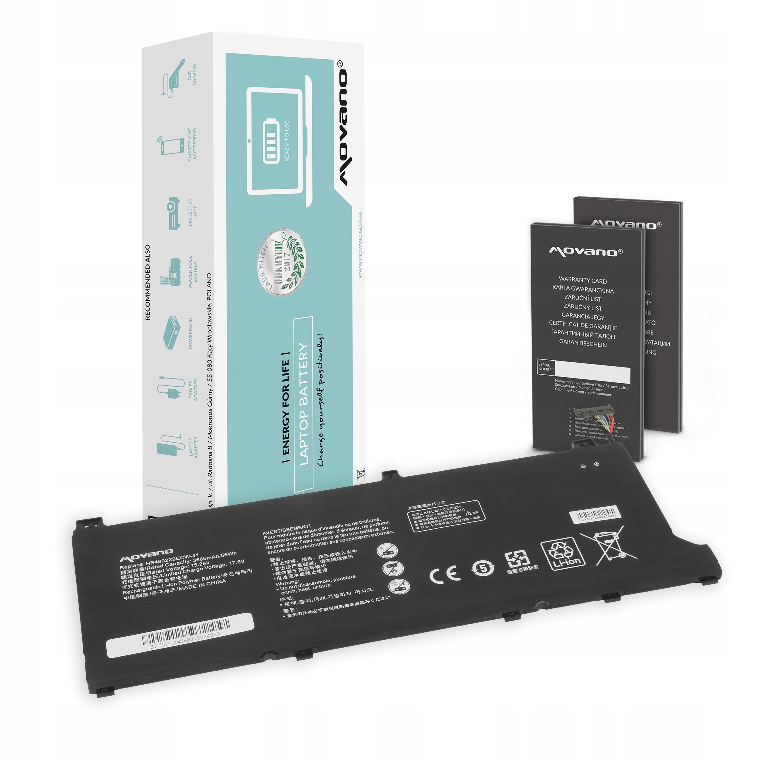 Bateria do Huawei Matebook D14 HB4692Z9ECW-41 NBLK-WAX9X NbB-WAE9 NbB-WAH9