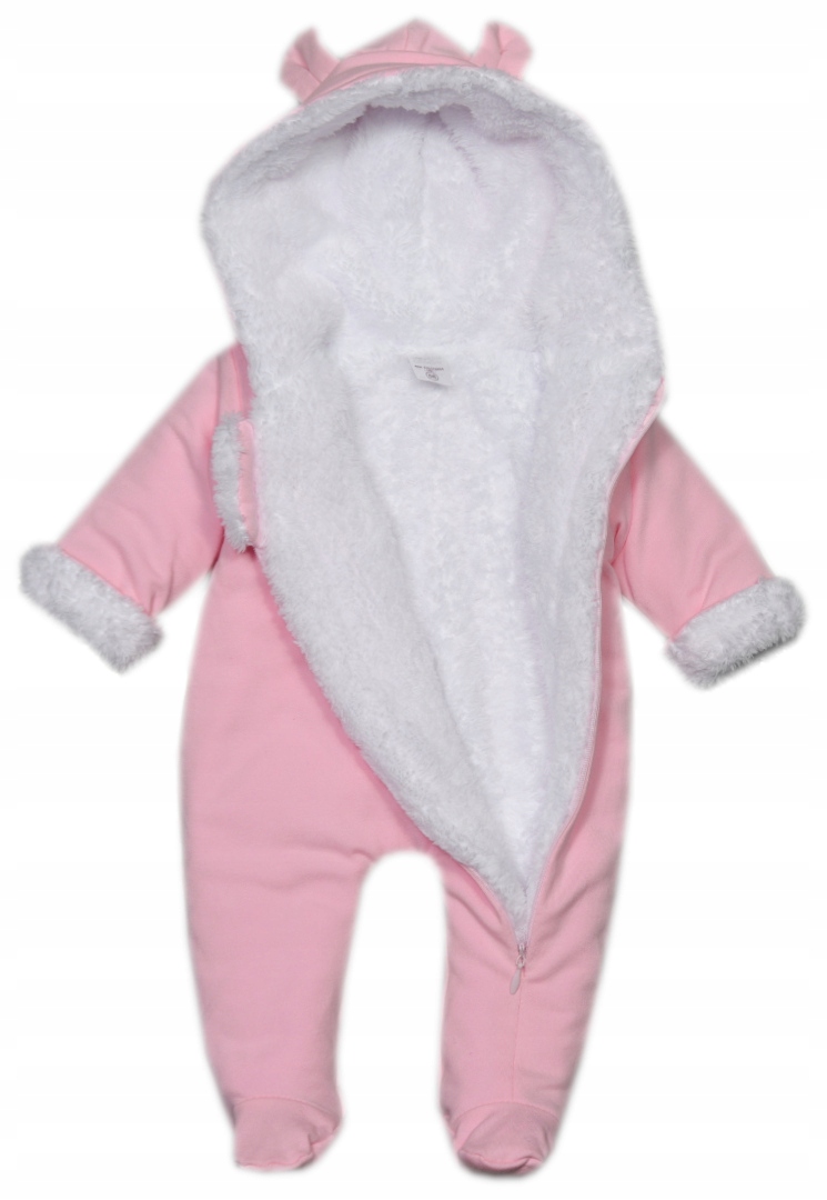 KOMBINEZON PAJAC OCIEPLANY FUTRO BAWEŁNA 68 Rozmiar 68