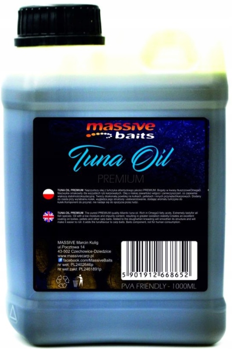 Olej Tuńczykowy Massive Baits Tuna Oil Premium 1L