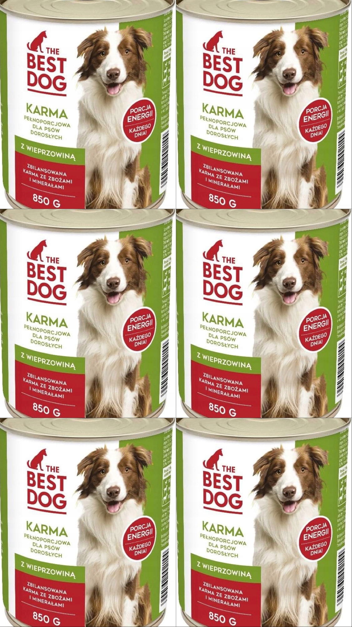 Levně Krmivo The Best Dog S Víkem 850 G Sokolů x 10 Ks