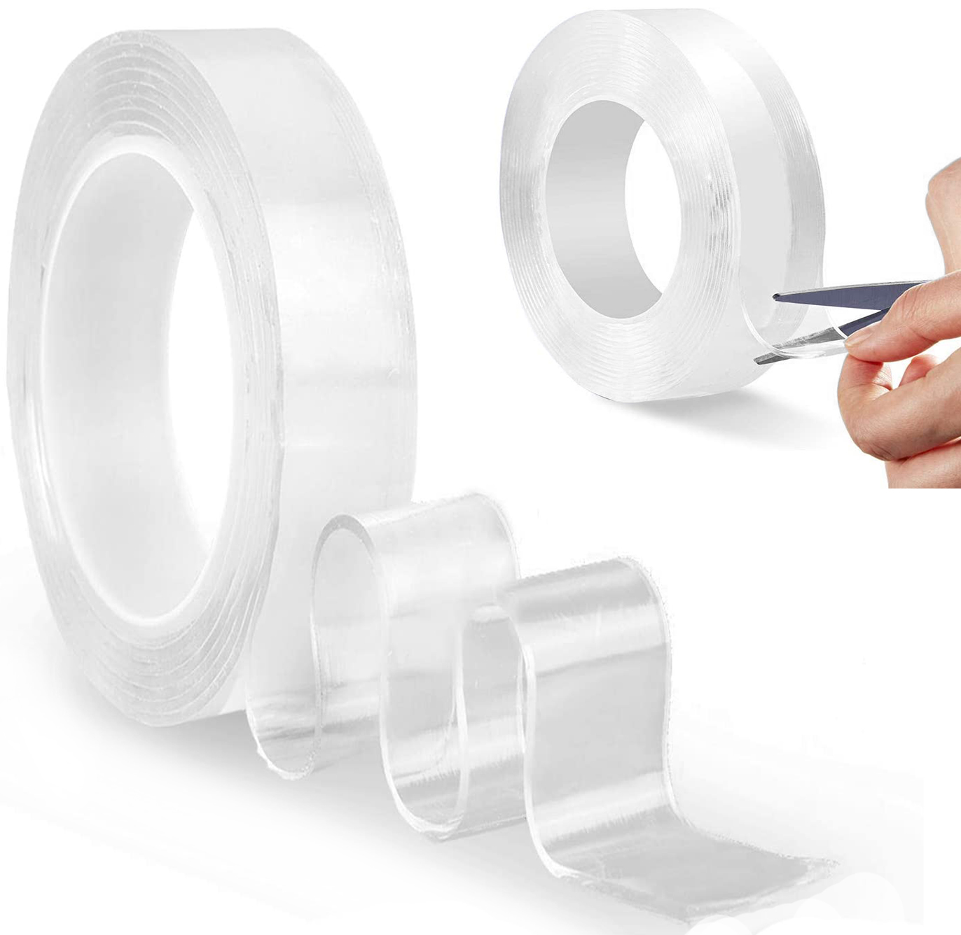 PRZEZROCZYSTA MOCNA TAŚMA NANO TAPE DWUSTRONNA WODOODPORNA WIELOKROTNA 5m Kod producenta AJ8668