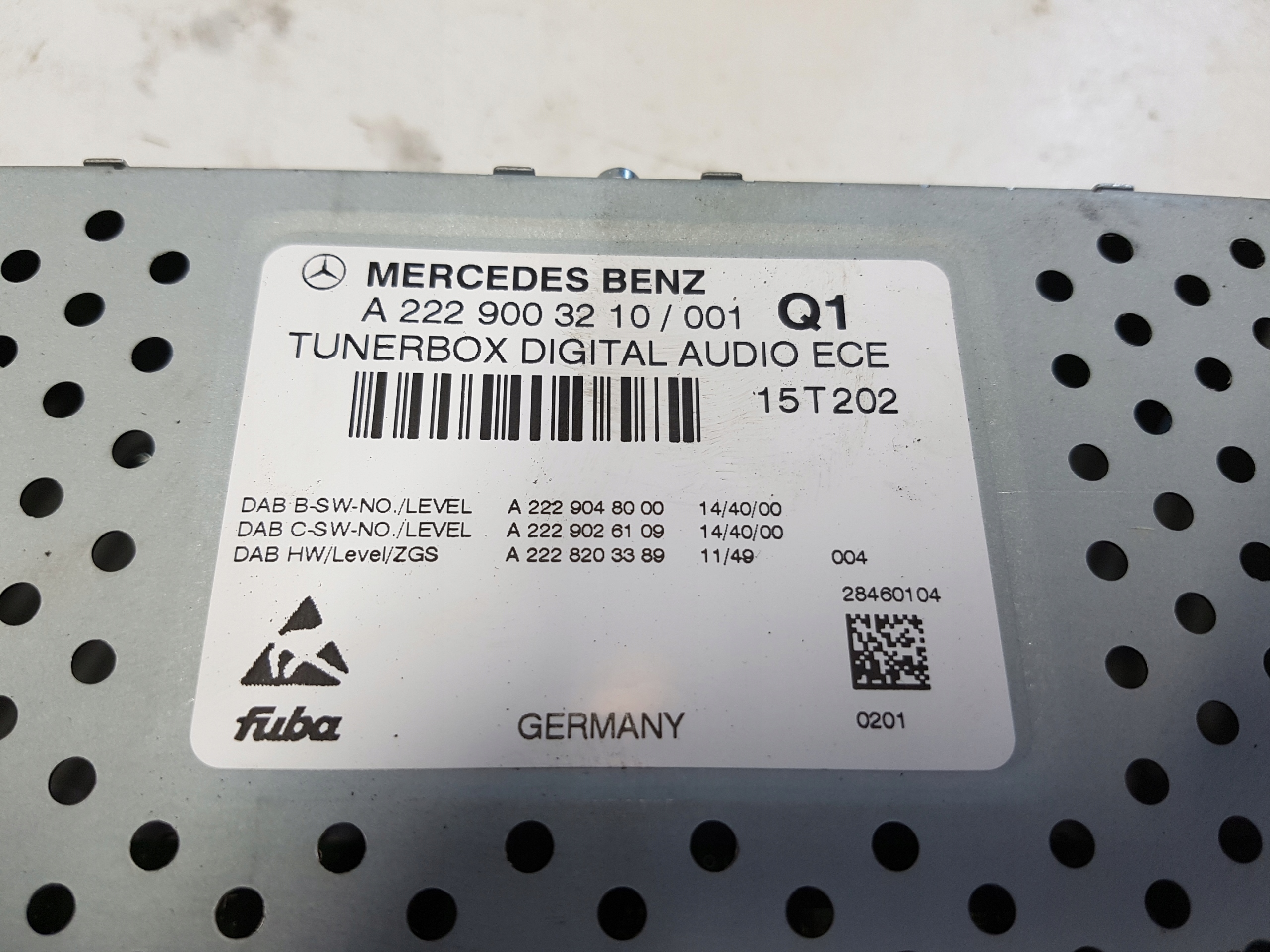 MERCEDES W205 module control unit tuner tv tunerbox