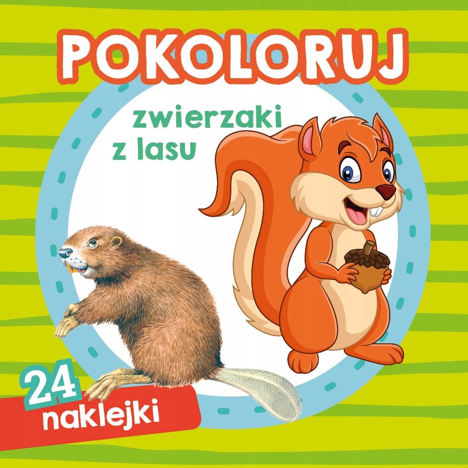 

Pokoloruj Zwierzaki z lasu 24 Naklejki Kolorowanka