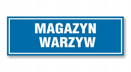 Naklejka OP-96 - MAGAZYN WARZYW