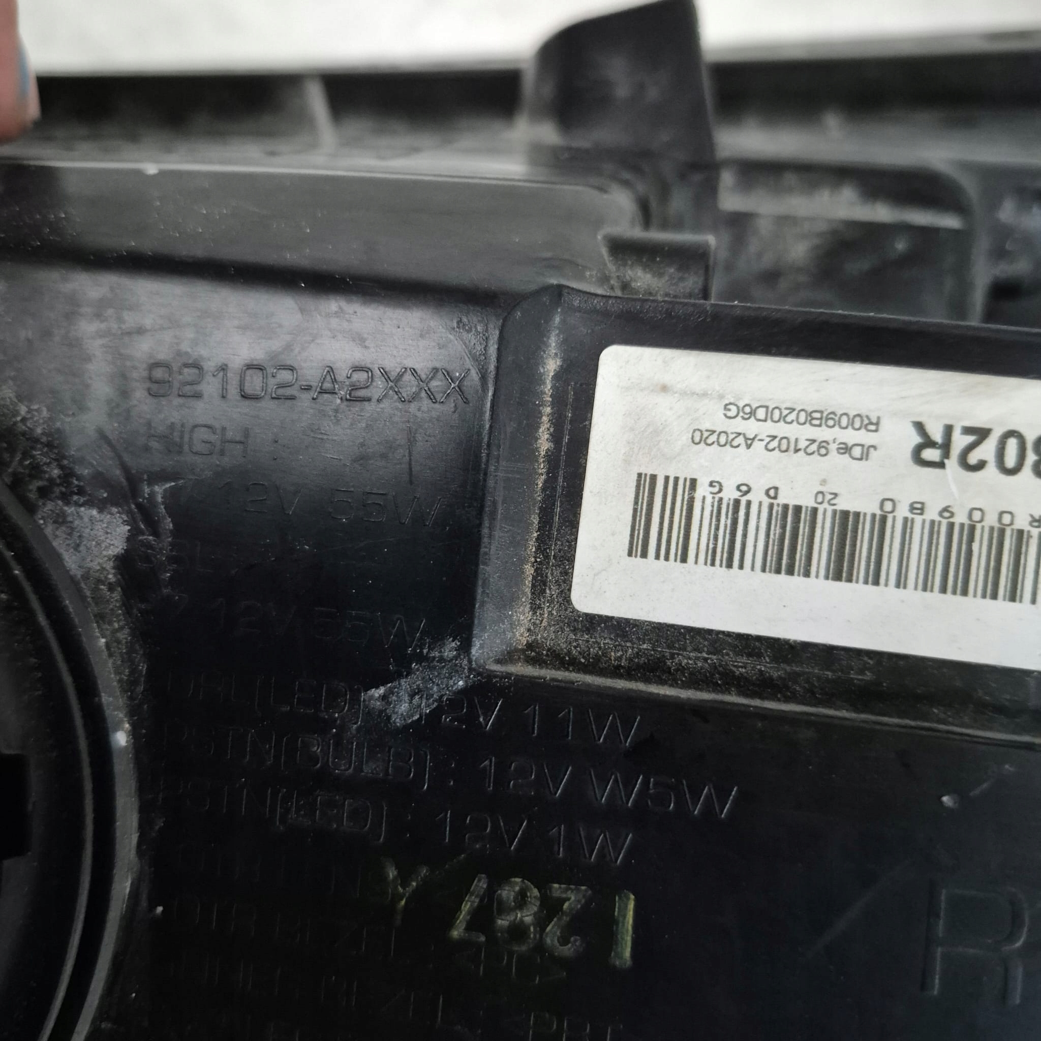 KIA CEED 2 II 12- light right front front lens 92102-A2020