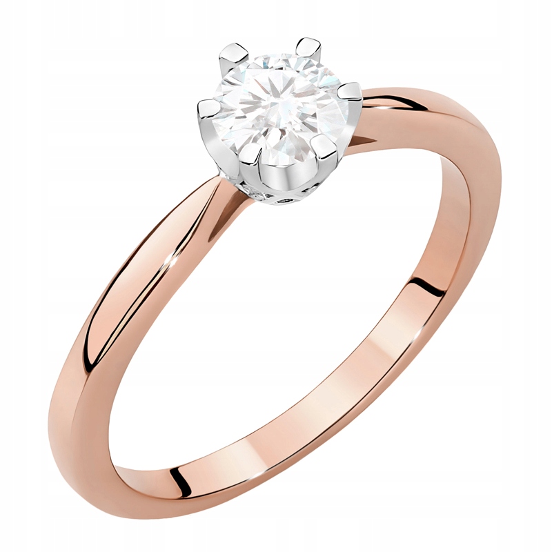 Krásný Zlatý Prstýnek 585 s Briliantem 0,46 ct