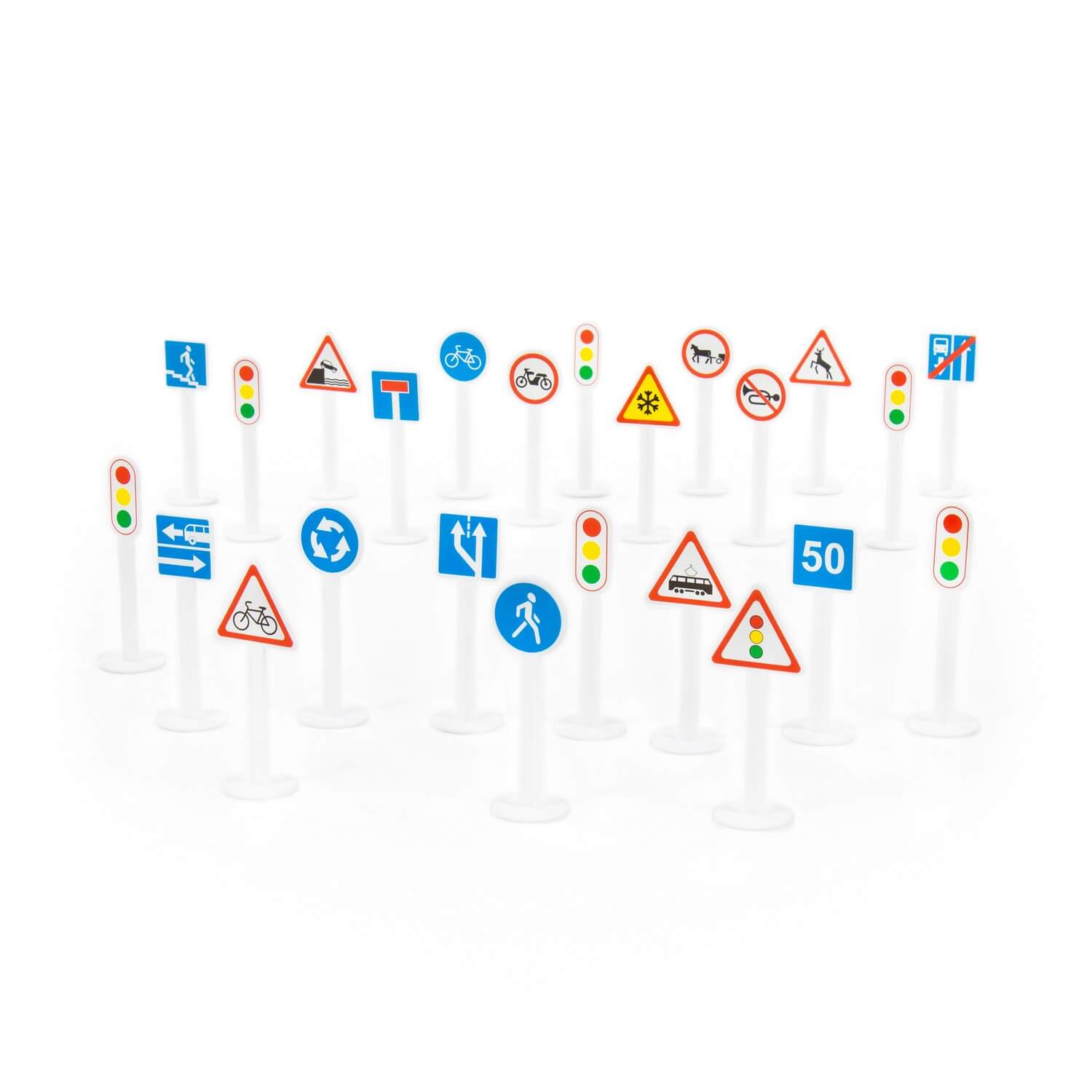 

Wader Zestaw znaków drogowych 24 el słupy znaki