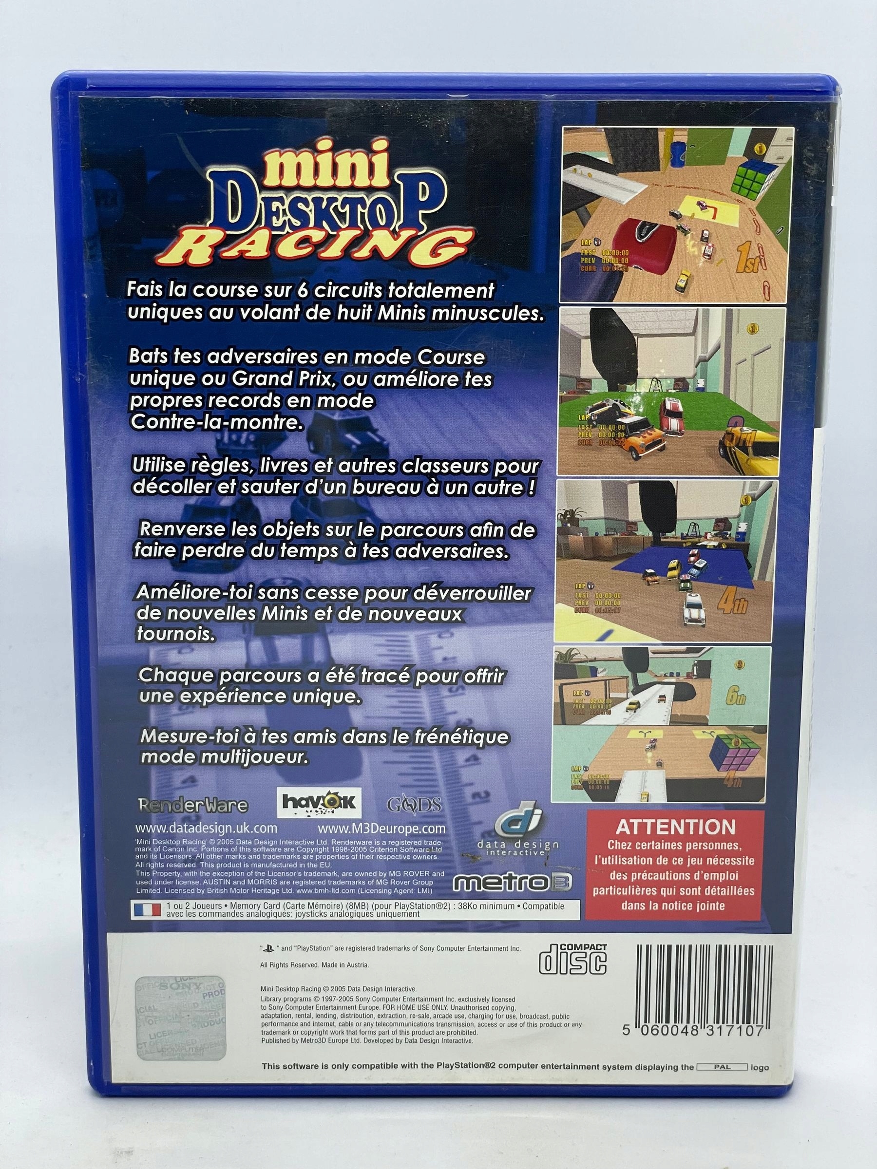 Gra Mini Desktop Racing PS2 Tematyka gry akcji