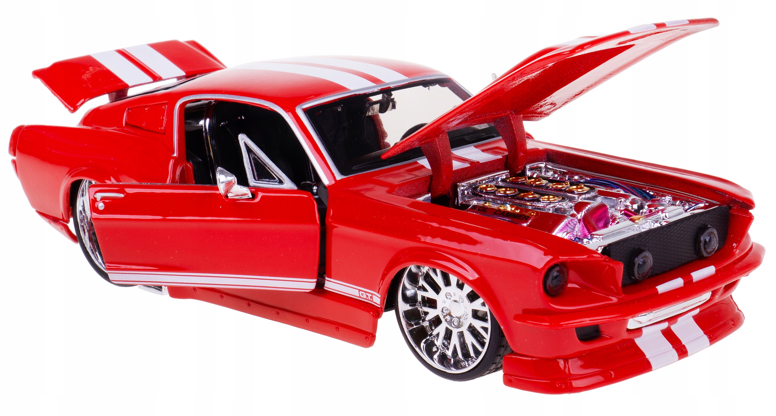 Ford Mustang Gt 1967 Model Kovový Maisto 1:24 Červený