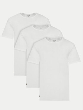 Lacoste Komplet 3 t-shirt Koszulka męska Regular Fit TH9010 Białe