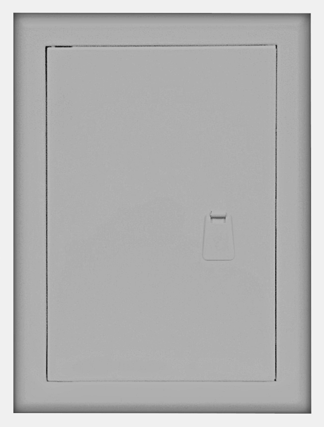 DRZWICZKI REWIZYJNE EMALIOWANE SZARE 40x80 UCHWYT