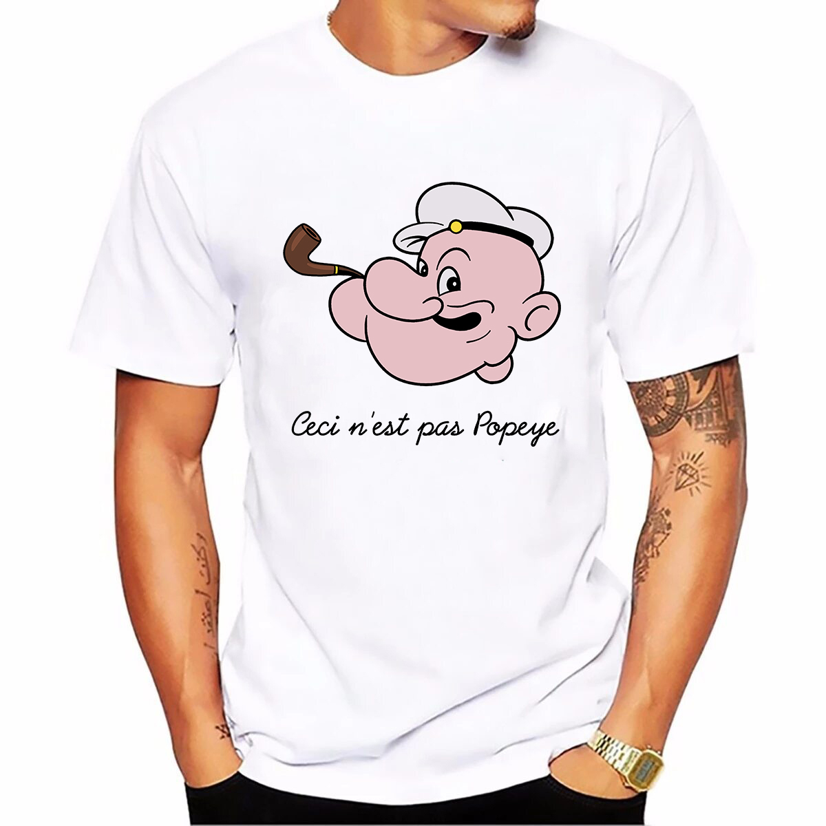 

Koszulka Męska Biała roz 3XL nadruk Papaj Popeye 1